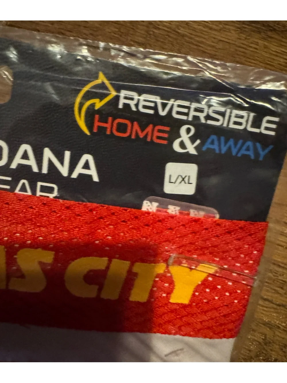 Kansas City Chiefs Reversible Dog Bandana NEW L-XL Dog hook 2 collar perfect fit